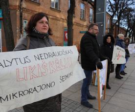 Piketas Rotušės aikštėje. 