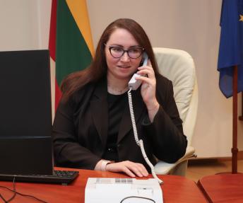 Teisingumo ministrė Evelina Dobrovolska. Dainiaus Labučio (ELTA) nuotr.