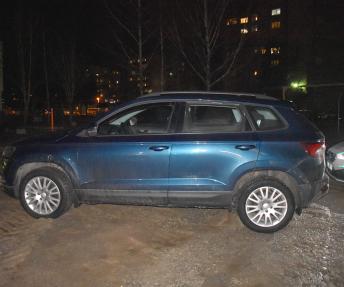 Teisėjo vairuojamas automobilis „Ško­da Ka­roq“ fiksuotas sausio 5-osios pavakarę per eismo įvykį netoli jo gyvenamojo daugiabučio Likiškėlių gatvėje.